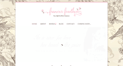 Desktop Screenshot of francesfowlkes.com